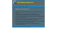 Desktop Screenshot of maschinenbau-franke.com