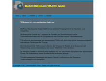 Tablet Screenshot of maschinenbau-franke.com